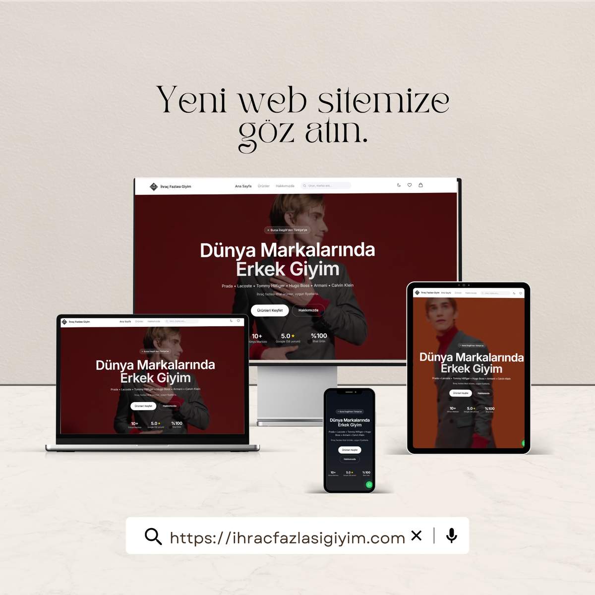 İhraç Fazlası Giyim - E-Ticaret Sitesi